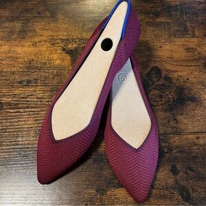 Rothy’s Flats in Berry Herringbone (Size 9.5)